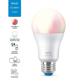 WiZ Connected Color 60W Smart WiFi Light Bulb 2-Pack