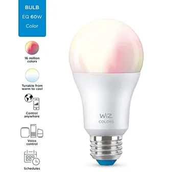 WiZ Connected Color 60W Smart WiFi Light Bulb 2-Pack
