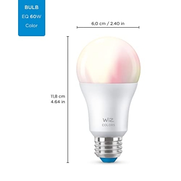 WiZ Connected Color 60W Smart WiFi Light Bulb 2-Pack
