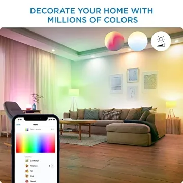 WiZ Connected Color 60W Smart WiFi Light Bulb 2-Pack