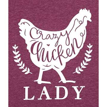 Chicken Shirts Women Cute Chicken Graphic Short Sleeves Farm Life Loose Casual Short Sleeve Tops Red