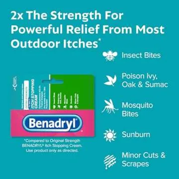 Benadryl Extra-Strength Anti-Itch Cream - Ultimate Outdoor Itch Relief