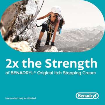 Benadryl Extra-Strength Anti-Itch Cream for Outdoor Relief