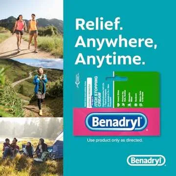 Benadryl Extra-Strength Anti-Itch Cream for Outdoor Relief