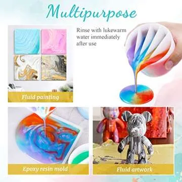 NiArt 5-Channel Silicone Split Cup for Pouring Art