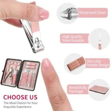 ZIZZON 18 in 1 Professional Manicure Set for Grooming