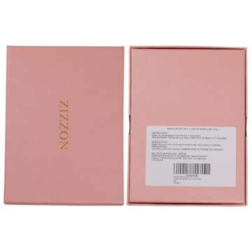 ZIZZON Manicure Set 18 in 1 Professional Pedicure Set Nail scissors Grooming Kit with Leather Travel Case Pink