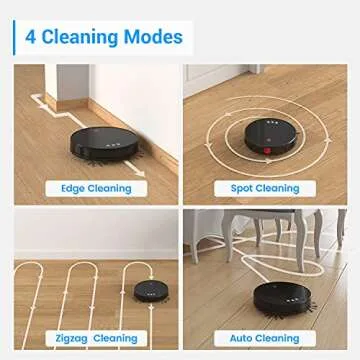 Lefant Robot Vacuum and Mop, Robotic Vacuum Cleaner with 3200Pa Suction, Smart Navigation, 150 Mins Runtime, Works with Alexa and Google Assistant, Self-Charging, Ideal for Pet Hair,Floor,Carpet（U180）