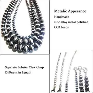 Stylish Western Navajo Pearl Necklace Set for Women