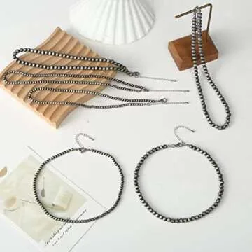 Stylish Western Navajo Pearl Necklace Set for Women