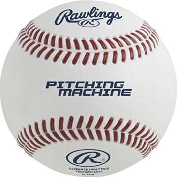 Rawlings | ULTIMATE PRACTICE TECHNOLOGY Baseballs | Pitching Machine | RUP-PM | Flat Seam | Practice Use | 12 Count