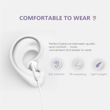 iPhone Wired Earbuds with Noise Reduction & Microphone