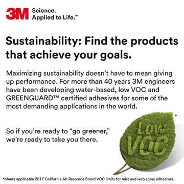 3M Hi-Strength 90 CA Spray Adhesive, Low VOC, Permanent, Bonds Laminate, Wood, Concrete, Metal, Plastic, Clear Glue, Net Wt 19 oz