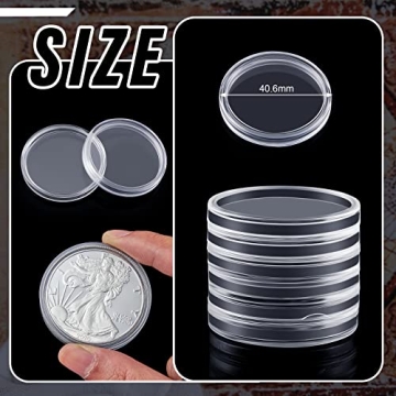 30 Pieces Silver Dollar Coin Holders for Safe Storage