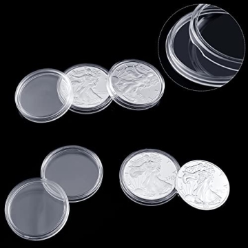 30 Pieces Silver Dollar Coin Holders for Safe Storage