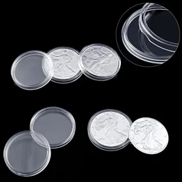 30 Pieces Silver Dollar Coin Holders for Safe Storage