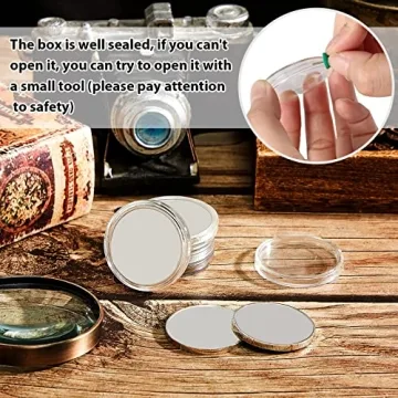 30 Pieces Silver Dollar Coin Holders for Safe Storage