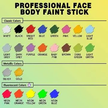 CCBeauty Face Paint Stick for Halloween and Cosplay Creativity