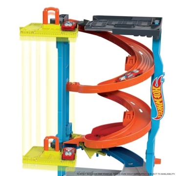 Hot Wheels City Transforming Race Tower for Kids Racing Fun