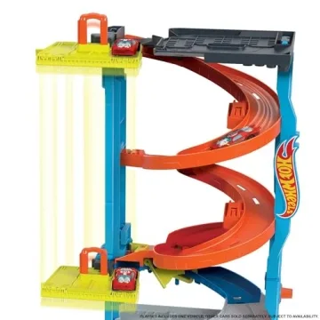 Hot Wheels City Transforming Race Tower for Kids Racing Fun