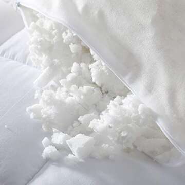 Memory Foam Pillow 2 Pack Standard Size for Neck Pain Cooling Bed Pillows Home & Hotel Collection with Removable Zipper Case