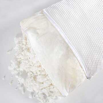 Memory Foam Pillow 2 Pack Standard Size for Neck Pain Cooling Bed Pillows Home & Hotel Collection with Removable Zipper Case