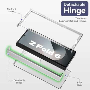 Qoosea Galaxy Z Fold 6 Case - Stylish Protection