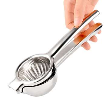 Finneshoky Lemon Squeezer - Stainless Steel Juicer -Hand Manual Press for Lemon Squeezer