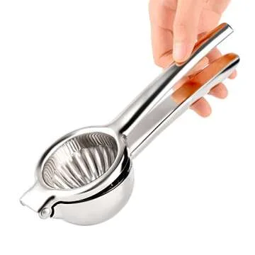 Finneshoky Lemon Squeezer - Stainless Steel Juicer -Hand Manual Press for Lemon Squeezer