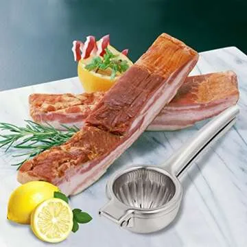 Finneshoky Lemon Squeezer - Stainless Steel Juicer -Hand Manual Press for Lemon Squeezer