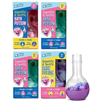 Mr. Bubble The Original Kids Bath Bomb Potions - Colorful Fizzy Fun - Cool Foam and Bubble Science B...