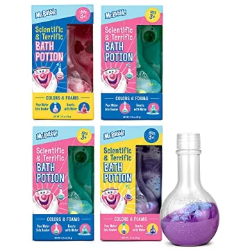 Mr. Bubble The Original Kids Bath Bomb Potions - Colorful Fizzy Fun - Cool Foam and Bubble Science B...