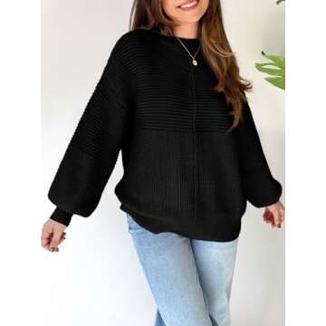 Langwyqu Oversized Women’s Sweater - Cozy Fall Fashion