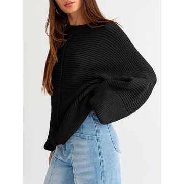 Langwyqu Oversized Women’s Sweater - Cozy Fall Fashion