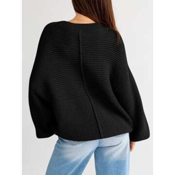 Langwyqu Oversized Women’s Sweater - Cozy Fall Fashion