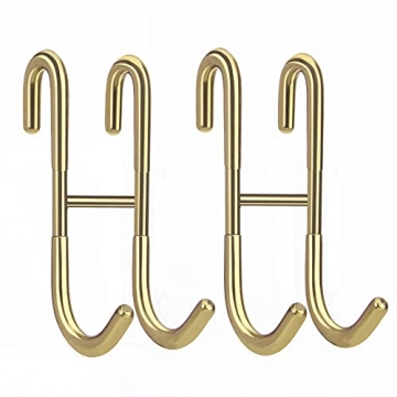 Haitis No Drill Shower Door Hooks 304 Stainless Steel Gold