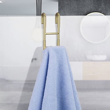 Haitis No Drill Shower Door Hooks 304 Stainless Steel Gold