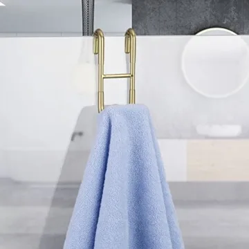 Haitis No Drill Shower Door Hooks 304 Stainless Steel Gold