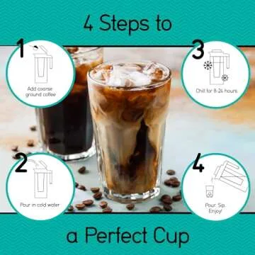 Coffee Gator Cold Brew Maker - Enjoy Fresh Iced Coffee
