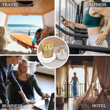 UMETASS 1 oz Travel Airless Pump Jar - 2 Pcs Refillable