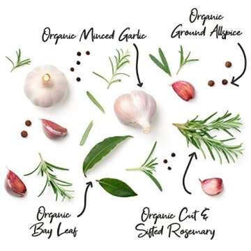 Organic Spices and Seasonings Set - 30 Jar Variety Pack