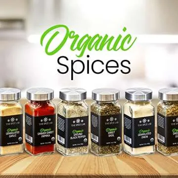 Organic Spices and Seasonings Set - 30 Jar Variety Pack