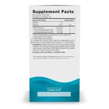 Nordic Naturals Ultimate Omega 2X, Lemon Flavor - 120 Soft Gels - 2150 mg Omega-3 - High-Potency Ome...