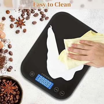 CROWNFUL Digital Kitchen Scale - Precision Cooking Essential