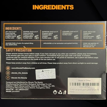 Elevate Beauty Eyebrow and Lash Lamination Kit