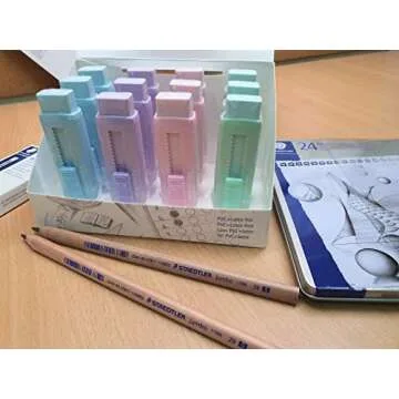Buy Staedtler Sliding Eraser Set - 4 Soft Pastel Colors