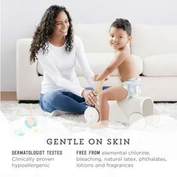 Amazon Brand - Mama Bear Plush Protection Diapers - Size 1, 54 Count, Hypoallergenic Premium Disposable Baby Diapers