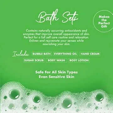Urban Hydration Renew & Restore Vanilla 6pc Bath & Body Set | Sulfate, Paraben, & Dye Free, All Skin Types, Includes Bubble Bath, Everything Oil, Hand Cream, Sugar Scrub, Body Wash, & Body Lotion