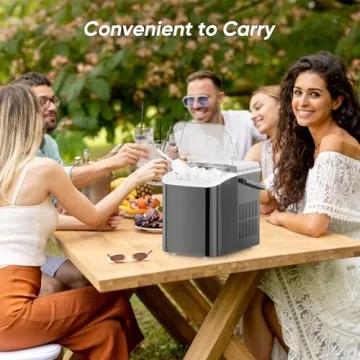 Self-Cleaning Sweetcrispy Ice Maker - Fast & Portable