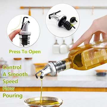 Showvigor Olive Oil Dispenser Set - Stylish & Functional